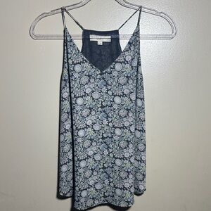Loft Small Petite Floral Career Office Sleeveless Top